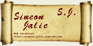 Simeon Jalić vizit kartica